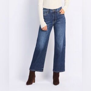 Studio Blue Brit Super High Rise Wide Leg Ankle Jean